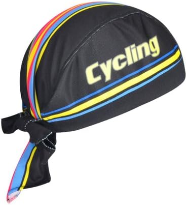 Weelly Cycling Headband Performance Shorty Cap Head Wrap Doo Rags Men (A)