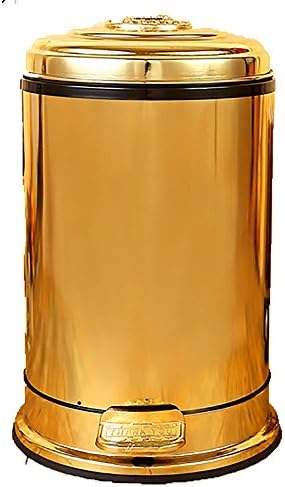 LIU-Simplehuman Mini Round Step Trash Can, Stainless Steel 42cm*26cm/16.53"*10.23" , 7