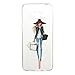 Galaxy S8 Plus Tpu Case,Galaxy S8 Plus Clear Case,Leeook Thin Transparent Slim Fit Soft Gel Flexible Scratch-Resistant Fashion Shopping Lady Pattern Crystal Clear Silicone Tpu Rubber Bumper Case Cover for Samsung Galaxy S8 Plus+ 1x Black Stylus