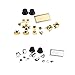 Produktbild Baoblaze 2x Ersatz Tasten Set L2 R2 L1 R1 Thumbstick Kappe Button Mod Set für Sony PS4 Controller, Silber und Gold