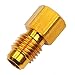 Produktbild SODIAL 1 Stueck Neue R134A Adapter Kaeltemittelbehaelter / Vakuumpumpe 1/4 Zoll Flare Weiblich x 1/2 Zoll Acme Maennlich
