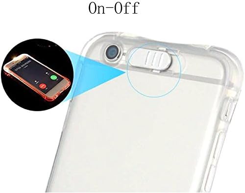 VingDy Phone Case New Soft TPU LED Flash Light Up Remind Incoming Call Case Cover For IPhoneX (Transparent)