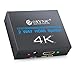 Price comparison product image 2 Way HDMI Splitter Ultra HD 4K x 2K HDMI Amplifier 1 in 2 Out Distributor over Ver 1.4 Signal 1080P 3D Compatibility, HDCP 1.4 Protocol Compliant Supports CEC for PS4 Xbox Player HD TV Projector etc