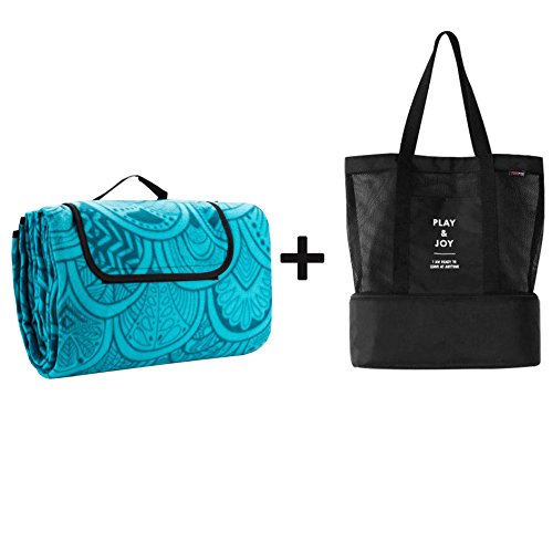 Vitalite grande formato Cover Tappetino Picnic e sport picnic sacchetto di spiaggia per campeggio giardino