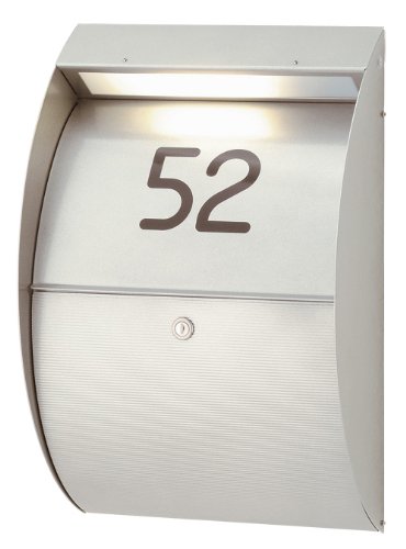 Preisvergleich Produktbild Heibi BriefkastenCocino, mit Zeitungsfach, Aluminium