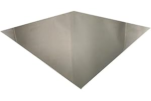 HLS-TACTICAL Edelstahlblech 1 mm V2A Blech K240 geschliffen 1.4301 Zuschnitte Edelstahlblech Platte Wunschmaß möglich (1000mm x 600mm)