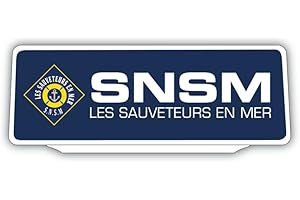 SIGNAL SAFETY Clip Plaque Pare-Soleil SNSM Sauveteurs en Mer Rétro-Réfléchissant