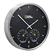 Produktbild National Geographic Wanduhr mit Thermometer/Hygrometer