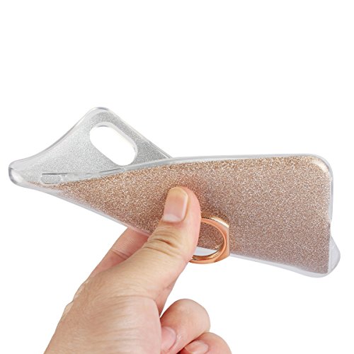 COVO   TPU Shining Anillo Funda Carcasa Case Cover Caso para iPhone 8 Blanco 