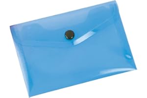 Liderpapel 932842 Pochette Enveloppe Polypropylène A6 148x105mm 180 Microns Fermeture Bouton Frosty Violet