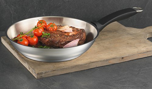 KUHN RIKON 31218 Bratpfanne Edelstahl unbeschichtet Silver Star 28cm Pfanne mit Waffelboden (auch für Induktion) - 3