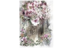 Papel de Arroz Cadence Flores Acuarelas 30x41 cm
