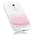 Produktbild mumbi Schutzhülle für Samsung Galaxy S3 Mini Hülle im Mandala Design transparent rosa