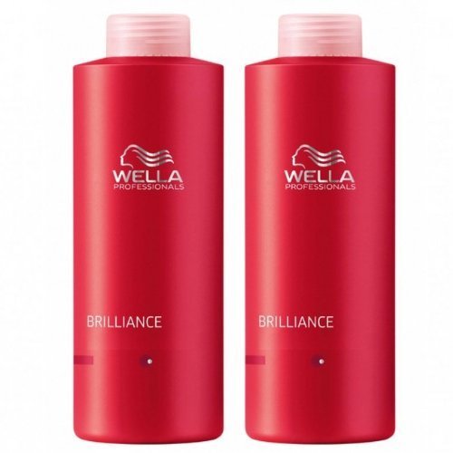 Wella Professionals Brilliance Colour Supersize Duo Shampoo 1000ml & Conditioner 1000ml Coarse / Thick hair