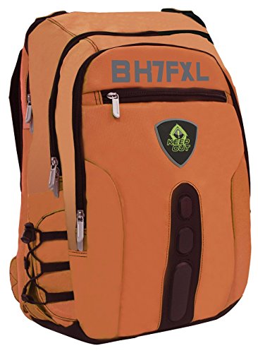 Keep Out Gaming BK7FOXL Mochila para portáil Gaming 17", Naranja
