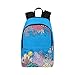 Produktbild Handgezeichnete Underwater Natural Elements Sketch Lässige Daypack Reisetasche College School Rucksack für Männer und Frauen