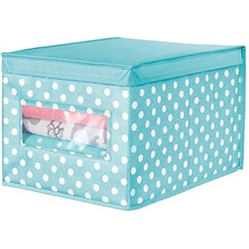 Amazon.de: mDesign Aufbewahrungsbox aus Stoff (groß) - stapelbare