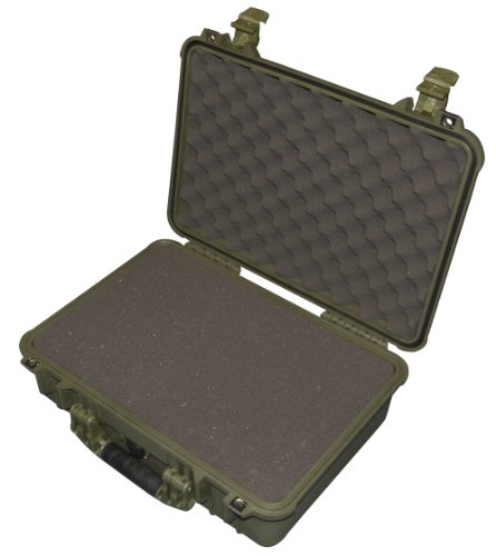 Peli 1500 Case with Foam for Camera - OD Green
