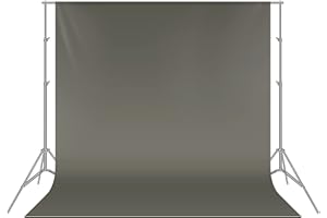 NEEWER 6x9Fuß/1,8x2,8m Fotostudio Hintergrund aus 100% reinem Polyester, zusammenklappbarer Hintergrund für Fotografie, Video und Fernsehen (NUR Hintergrund) – Grau