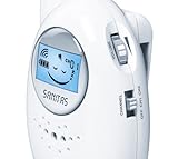 Sanitas SBY 79 Babyphone, analoges Babyphone mit strahlungsarmer und energieeffizienter Übertragung, Weiß / Grau - 2