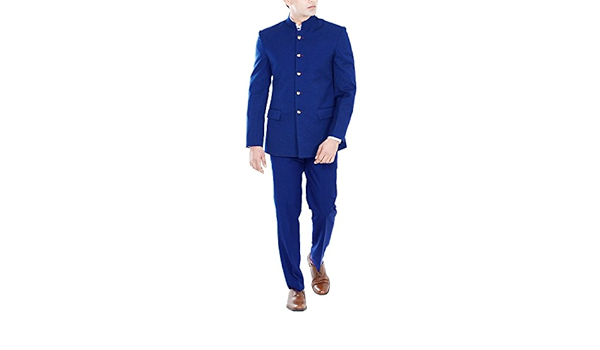 Jodhpuri suit in royal blue colour Clearance