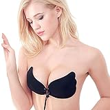 SUPER EINFACH - Der trägerlose Klebebh lässt sich in wenigen Sekunden einfach anlegen und fest schnüren. Der push up verrutscht aber nicht da er aus hochwertigem Silikon gefertigt wurde.