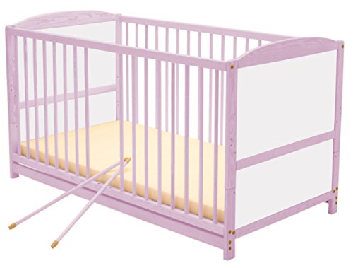 Grapi Eco Cot Bed (Soft Pink)