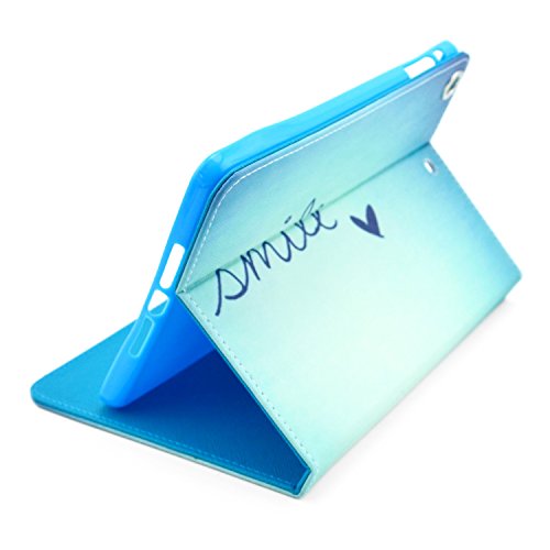 iPad Air Hülle, Deenor Signature Design PU Leder Abdeckung Stand Flip Schutzhülle Hülle für Apple iPad Air (2013 Version). (Signature) - 3