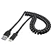 Price comparison product image USB Type C Male to USB 3.0 Male/Coiled Cable/Data and Charging Cable for Smartphones and Laptops such as MacBook and Much More Length 1.5 m