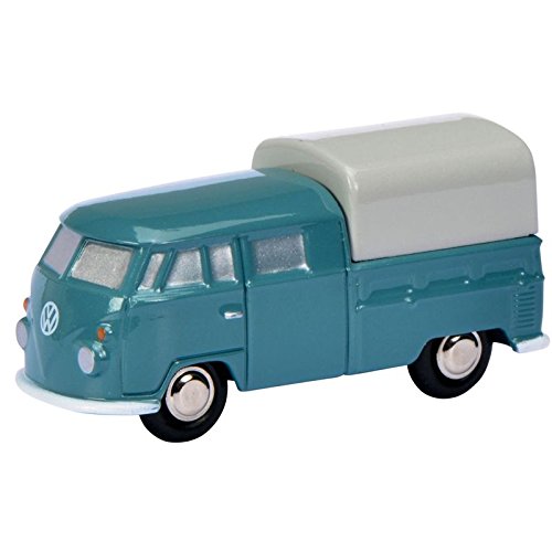 Preisvergleich Produktbild Schuco 450557000 - Piccolo VW T1 Doppelkabine, blau