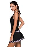 Lukis Damen Bikini Set Zweiteilig Schwimmanzug Tankini Bademode - 2
