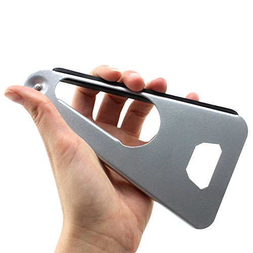 COM-FOUR® Universaler Flaschen- und Glasöffner aus Stahl - 6