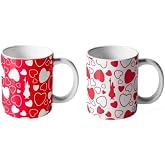 Bialetti - Kalp Desenli 2'Li Kupa Seti