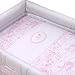Cambrass Small Bed X Wood Canopy (46 x 78 cm, Toile Pink)