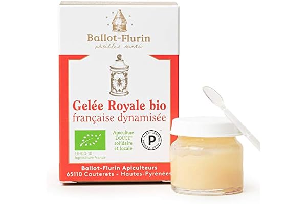 Ballot-Flurin - Gelée Royale Française Bio Dynamisée 10g - Gelée royale 100% bio & Française - Énergie et Immunité Naturelle - Fabriqué en France
