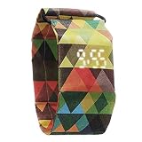 Papier-Digitaluhr kreative Papierarmbanduhr Digital-Handgelenk-Papier-Uhr gebildet vom Papierwasserdichten Superlicht dauerhaft mit Magnetsystem für Männer, Frauen, Mädchen, Jungen, Kinder