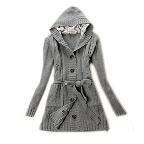 Zeagoo Women's Long Sleeve Hoodie Coat Cardigans trench Sweater