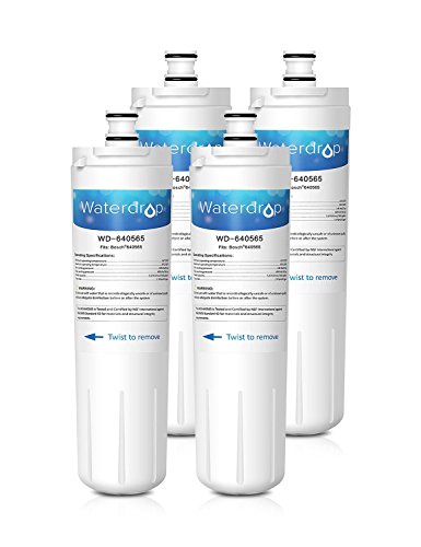 Waterdrop 640565 Fridge Freezer Water Filter Replacement for Bosch 640565, AP3961137, 1257074; 3M AP1-C301-S, 47-234805, 70020025600; Indesit 8668597, C00094379, C00097913, D846181 (4)