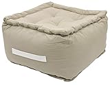 Alphadeco Dickes Bodenkissen Uni - 25cm hoch - mehrere Farben - Pouf - Ottoman - Hocker - 40x40x25cm - 100% Baumwolle (170g/m2) (Leinen) Alphadeco Dickes Bodenkissen Uni - 25cm hoch - mehrere Farben - Pouf - Ottoman - Hocker - 40x40x25cm - 100% Baumwolle (170g/m2) (Leinen)
