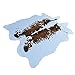 Produktbild QI FANG BUSINE Teppiche Amerikanisches Schlafzimmer Alien Zebra Teppich Wohnzimmer Teppich Nordeuropa Simulation Ganzes Leder Dünne Bodenmatte waschbar (Color : Weiß, Size : 140*200 cm/55*79 inch)