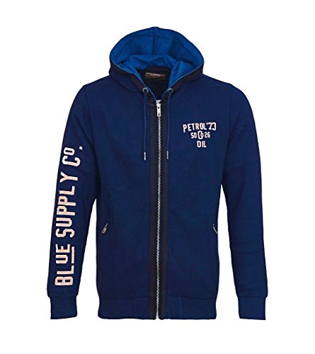 Petrol Industries Sweater Sweatjacke Hoodie blau MFW16 SWH352 591 HW16-4 mit Kapuze Gre L