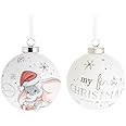 Widdop Disney My First Christmas Ceramic Bauble 80mm - Dumbo