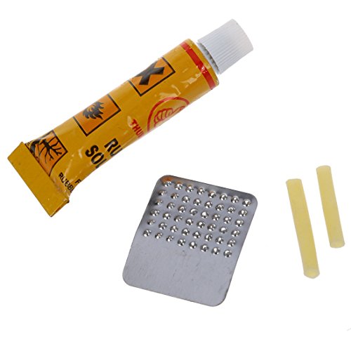 SODIAL(R) Fahrrad Reifen Flickzeug Flickset Gummi Schlauch Flicken Reparaturset Reparat - 4