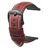 Uhrenarmband Mit Leder Herren Ersatzuhr Armband Mit Zubehör Geeignet Für Eine Vielzahl Von Traditionellen Uhren Mode Smart Ersatz Rot Uhrenarmbänder 20mm
