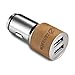Produktbild zanasta KFZ Ladegerät Adapter 2-Port USB Auto Ladeadapter Schnellladegerät bis 3.1A | Premium Universal Ladestecker, geeignet für iPhone, iPad, Samsung Galaxy, Huawei, HTC, Sony Xperia und mehr, Braun