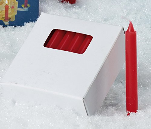 Preisvergleich Produktbild Pyramidenkerze, Rot Mini, 24er Pack