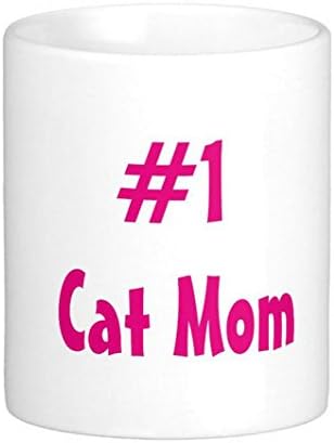 #1 Number ONE Cat Mom Mug - Best Gift For Mom! Mather's Coffee Tea 11oz Ceramic Cup. Unique Gifts For Women &amp; Husband! Christmas, Birthday, Mather's Day - Customize mug - Customize mug by LVSURE