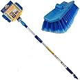 2m 6ft Telescopic Extendable Car Van Wash Washing Brush - Water Fed Windows | Quality Durable Long Lasting Brush Metre Foot Squeegee | Expandable Extendable | Trucks Caravans Conservatories Boats