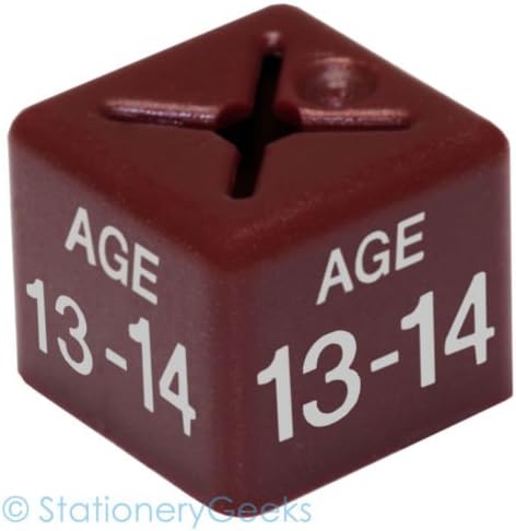 Stationery Geeks 50 Coat Hanger Size Cubes Childrenswear Dual Age 13 - 14 Maroon