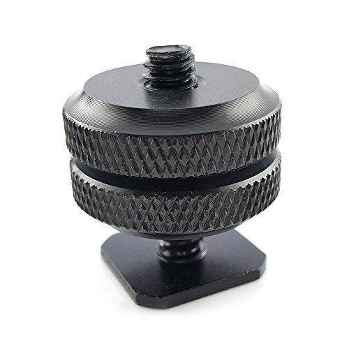 Smartphone Stativ Adapter mit mini Kugelkopf und Hotshoe Blitzschuh Adapter Komplett-Set mit 1/4â€œ Zoll Metall hochwertig